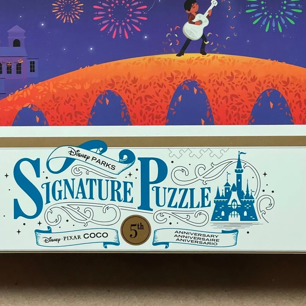 2023 Disney Parks‎ Pixar Coco 5th Anniversary 500 Pc Signature Jigsaw Puzzle NEW